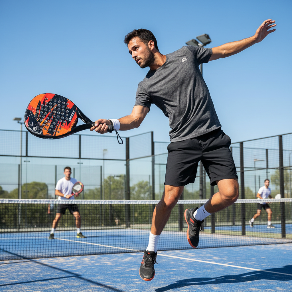 IANONI Padel Racket Carbon Fiber Surface with EVA Memory Flex Foam Core Padel Tennis Racquets Lightweight