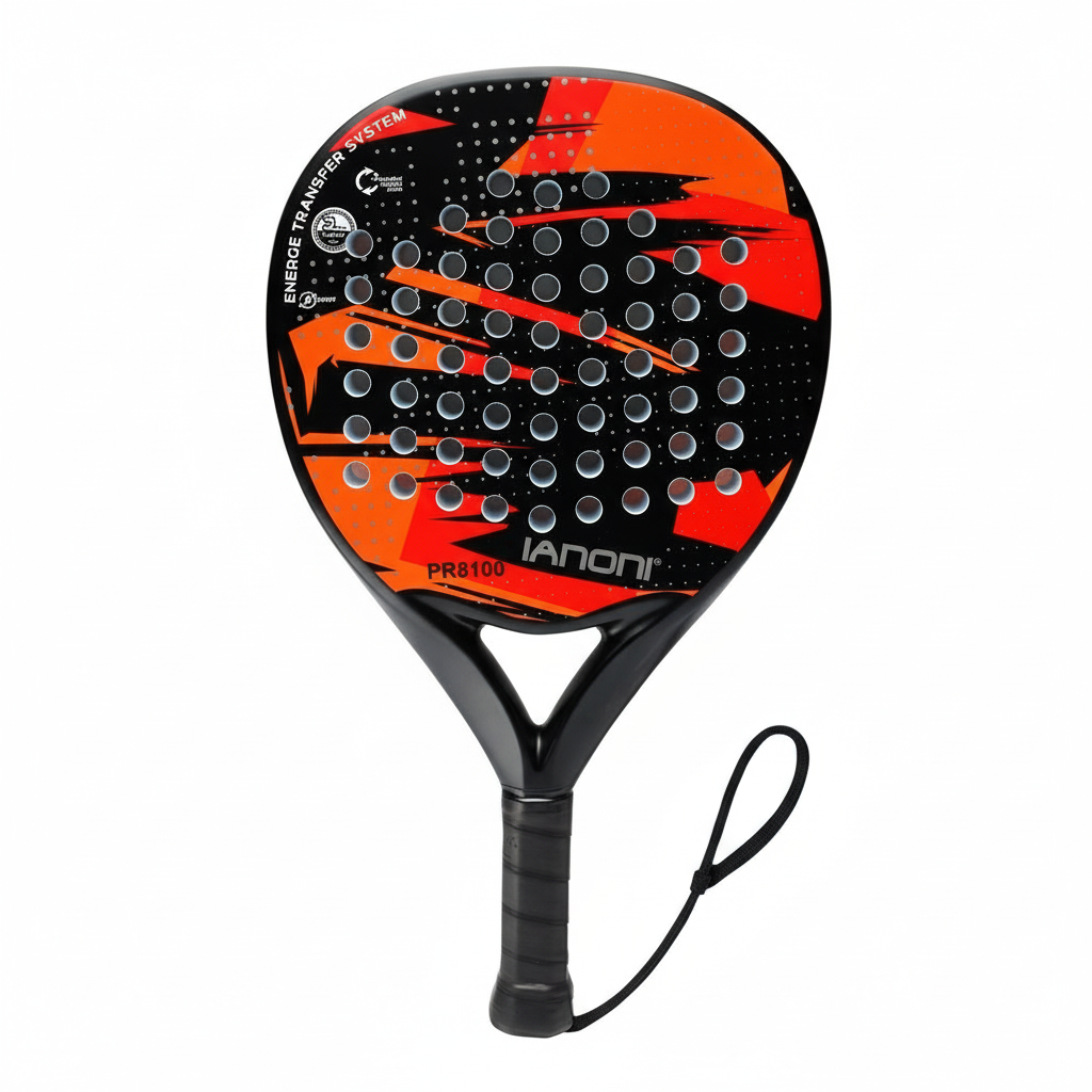 IANONI Padel Racket Carbon Fiber Surface with EVA Memory Flex Foam Core Padel Tennis Racquets Lightweight